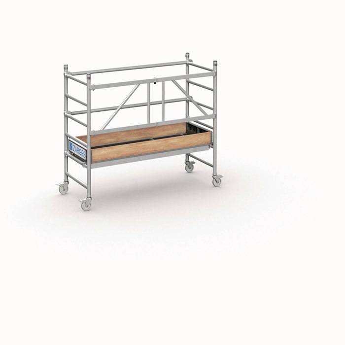 Klappgerüst PaxTower 1T Arbeits-H.2,55m Plattform-BxH 0,6x0,55m G.38,3kg ZARGES