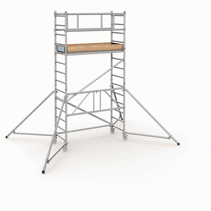 Klappgerüst PaxTower 1T Arbeits-H.4,55m Plattform-BxH 0,6x2,55m G.78g ZARGES