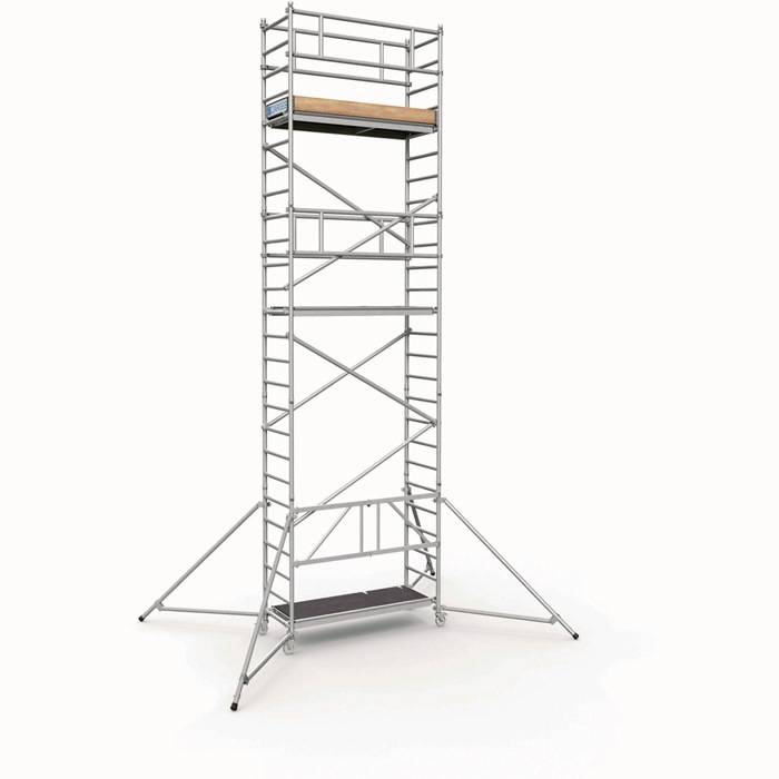 Klappgerüst PaxTower 1T Arbeits-H.7,55m Plattform-BxH 0,6x5,55m G.130,4kg ZARGES
