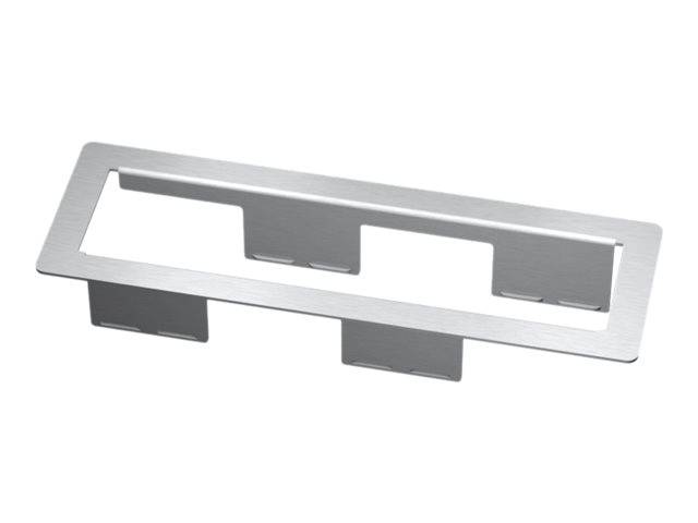 Kindermann 4-fold - Rahmen für Anschlüsse - Tisch montierbar, oberflächenbündig montierbar