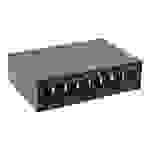 InLine - Patchpanel (Blindblech) - Tisch montierbar, DIN schienenmontierbar - Schwarz, RAL 9005 - 8 Ports
