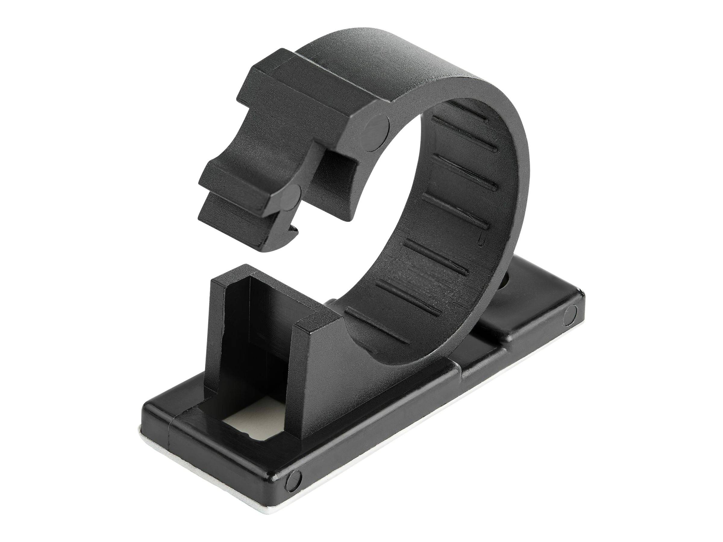 StarTech.com 100 Selbstklebende Kabelklemmen Groß - PC Kabelmanagement/Kabelhalterung - Kabel Organisator - Netzwerk/USB