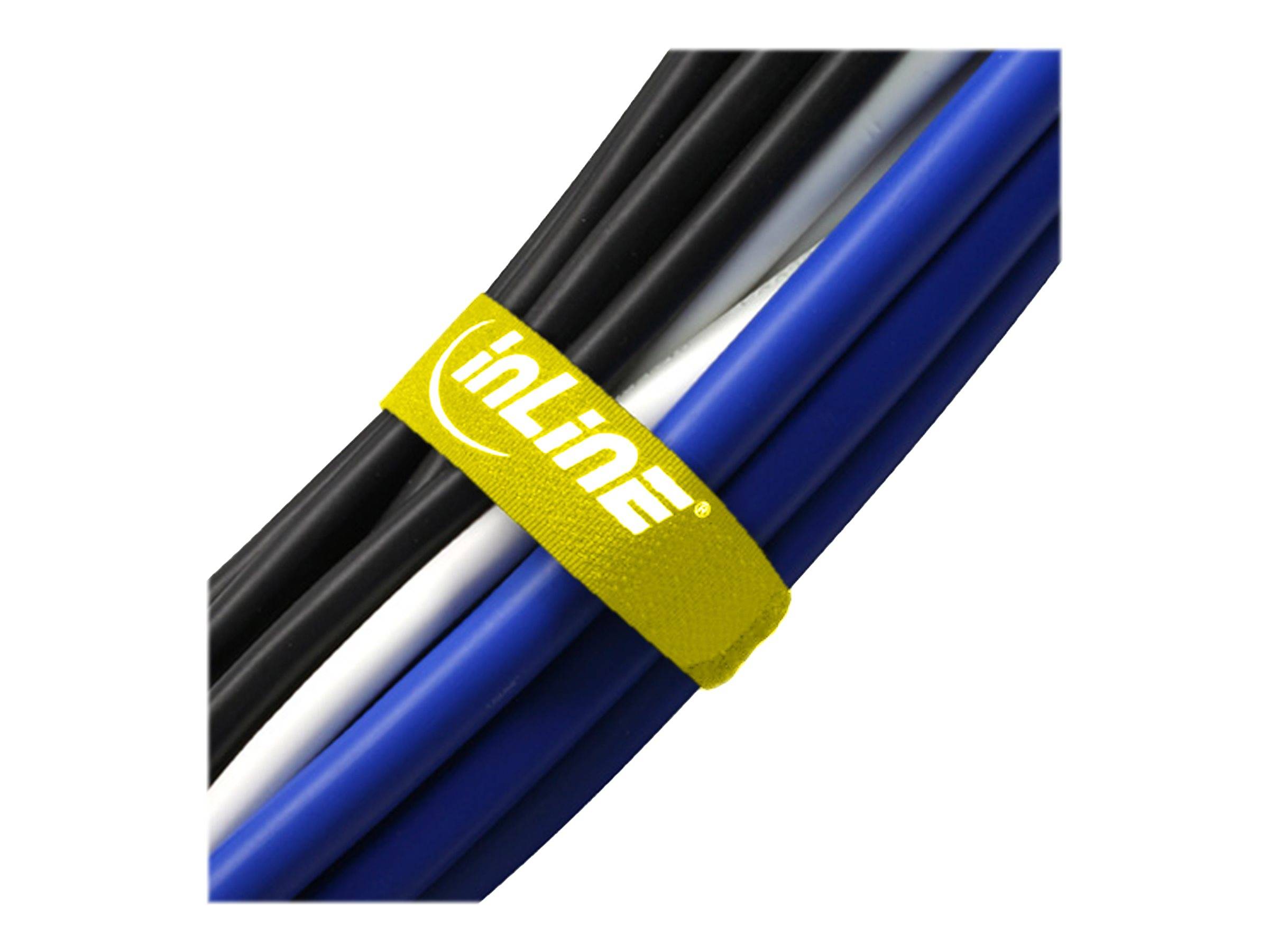 INLINE - Klettschlaufen 20x300mm - 10er - gelb