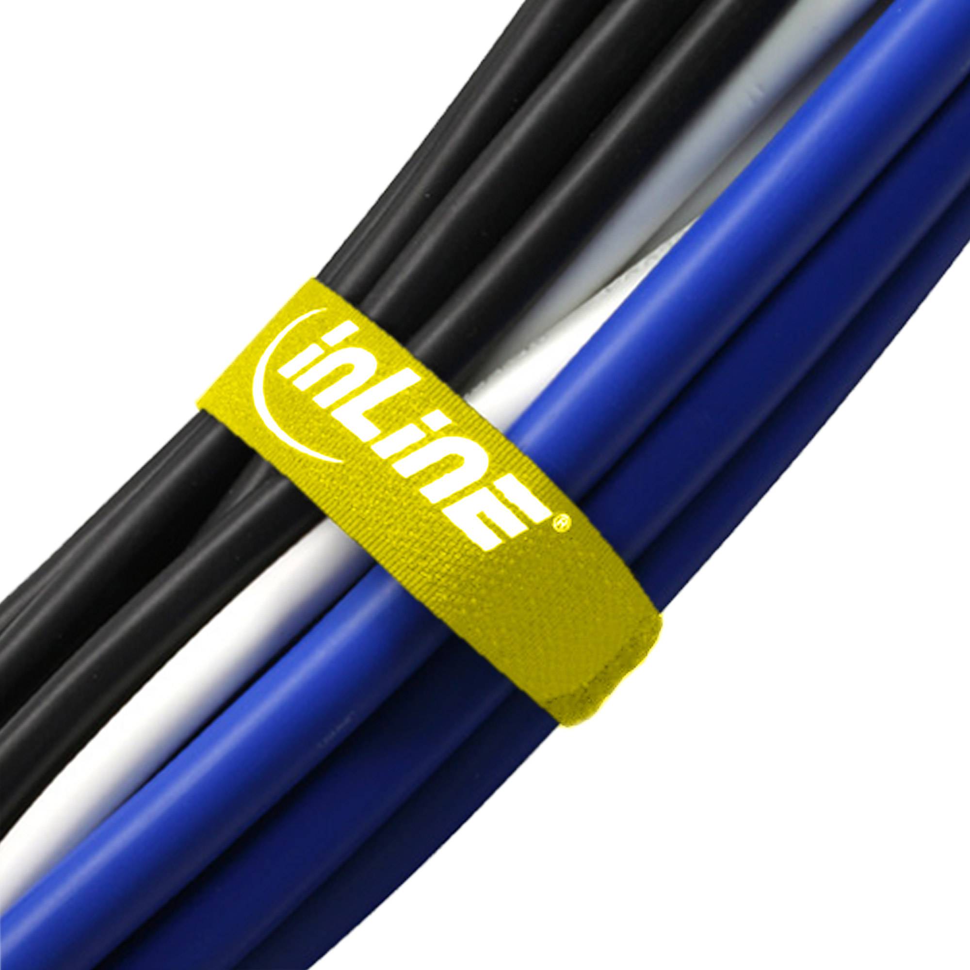 INLINE - Klettschlaufen 20x300mm - 10er - gelb