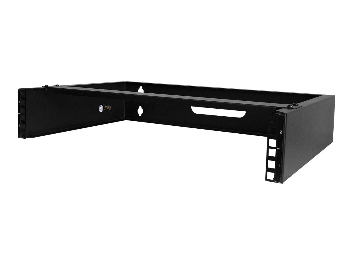StarTech.com 2U Wall Mount Rack, 19"" Wall Mount Network Rack, 14 inch Deep (Low Profile)