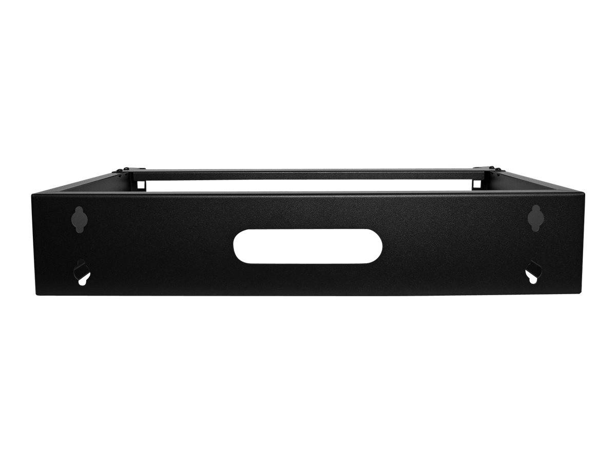 StarTech.com 2U Wall Mount Rack, 19"" Wall Mount Network Rack, 14 inch Deep (Low Profile)