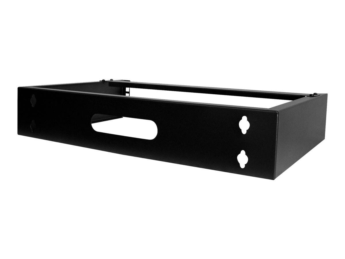 StarTech.com 2U Wall Mount Rack, 19"" Wall Mount Network Rack, 14 inch Deep (Low Profile)