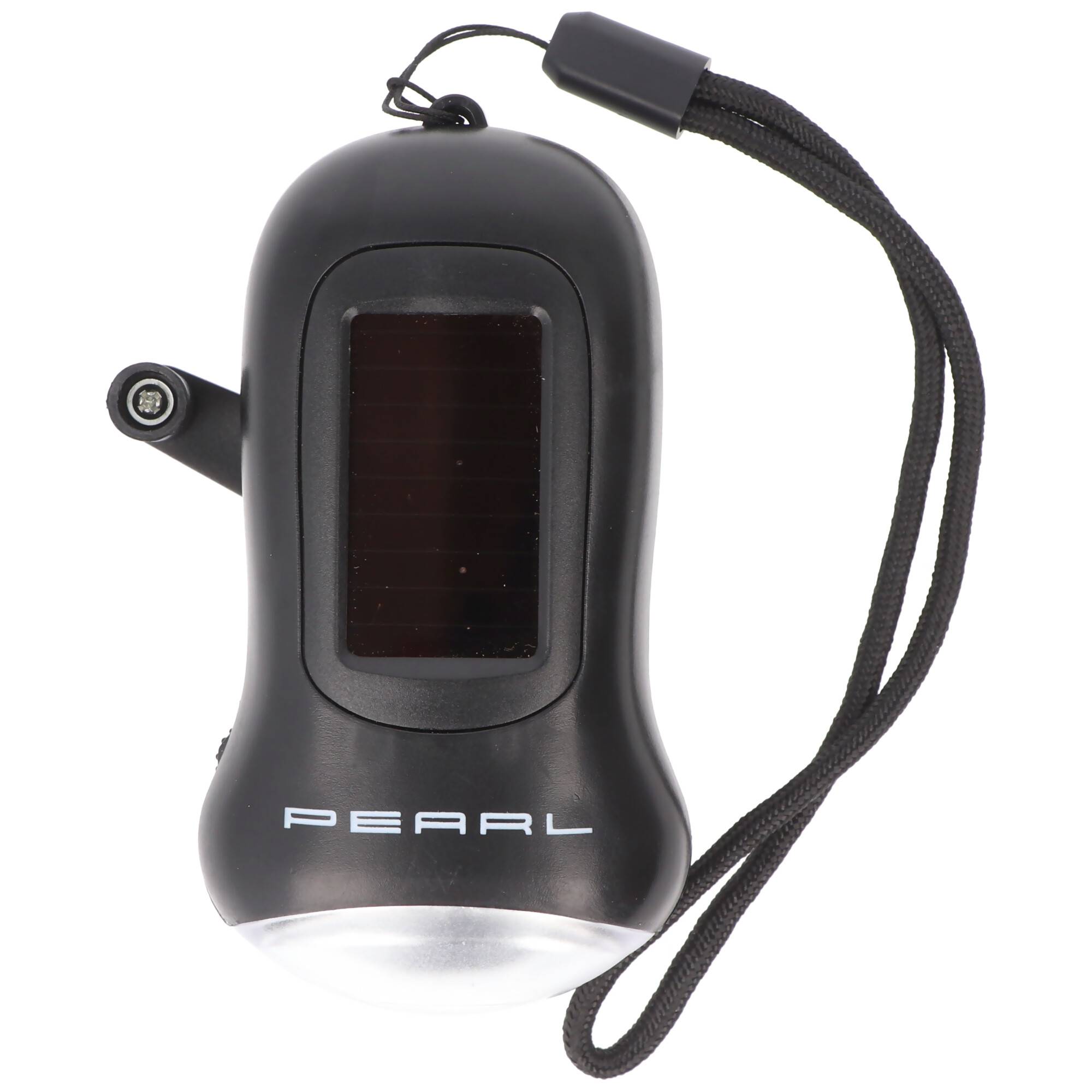 Dynamo Taschenlampe mit 3 LED, mit Ladekurbel, mit Solarladefunktion