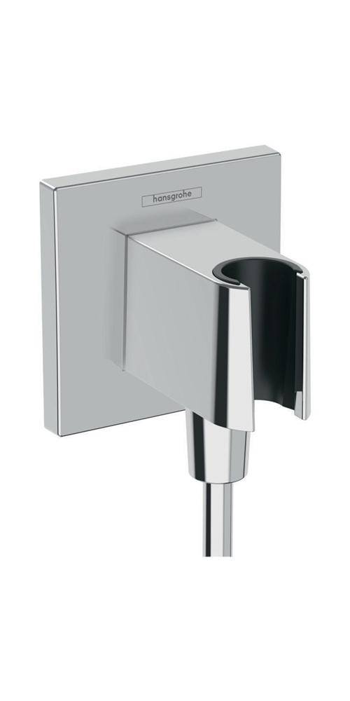 hansgrohe HG Wandanschluss FixFit E mit Brausehalter chrom