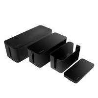 LogiLink - Set Kabelmanagement-Box - Schwarz