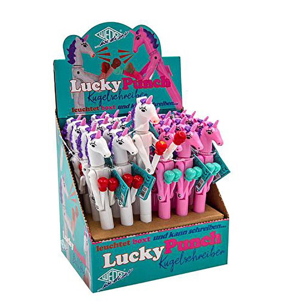 WEDO® Display Einhorn-Kugelschreiber- „Lucky Punch“
