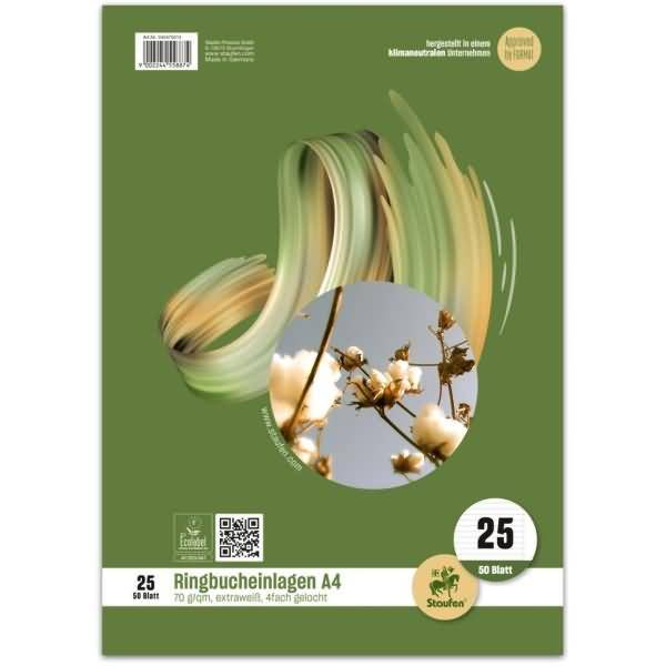 Ringbucheinlage Style A4 70 g/qm 50 Blatt liniert mit Rand