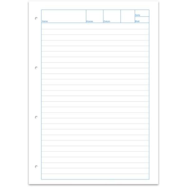 Arbeitsblätterblock 4 Green A4 80g/qm 50 Blatt liniert