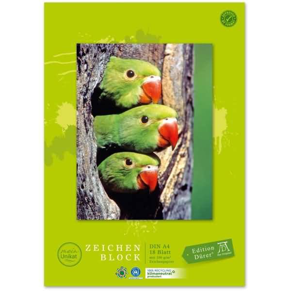 Zeichenblock Green A4 100 g/qm 18 Blatt
