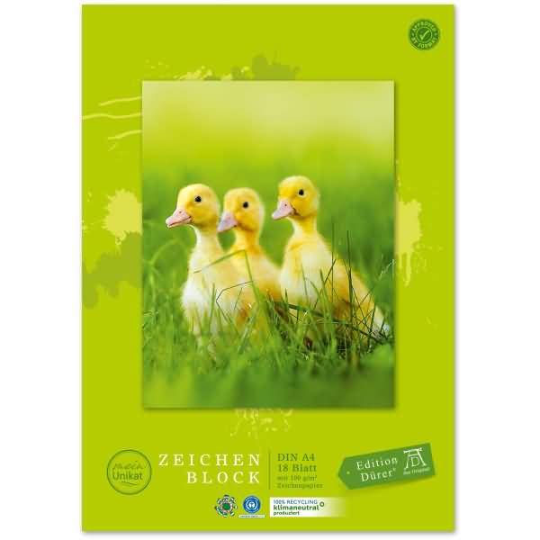 Zeichenblock Green A4 100 g/qm 18 Blatt