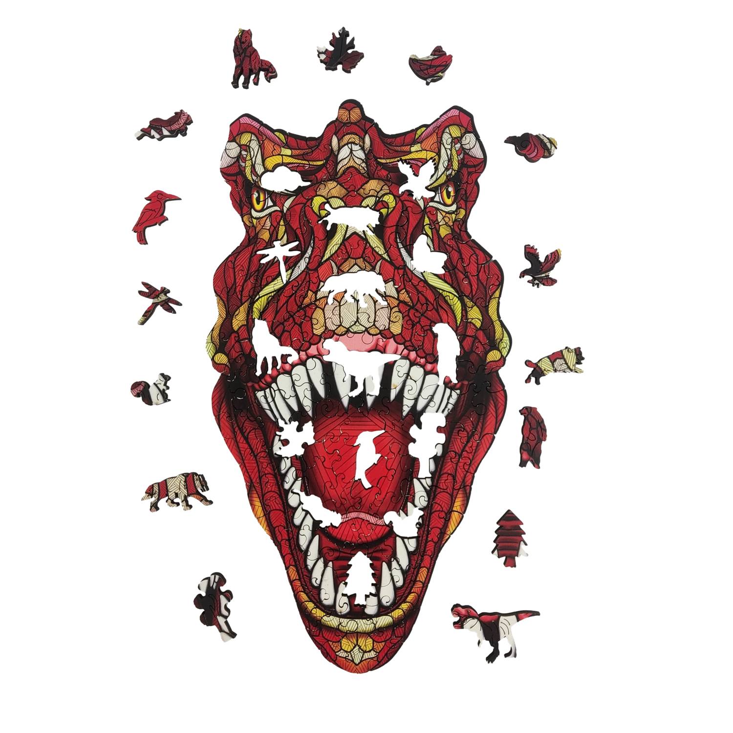 ANIWOOD Puzzle T-Rex L 200 Teile, Holz (36,6 x 28,5 x 0,5 cm), 200-teilig (1 Set)