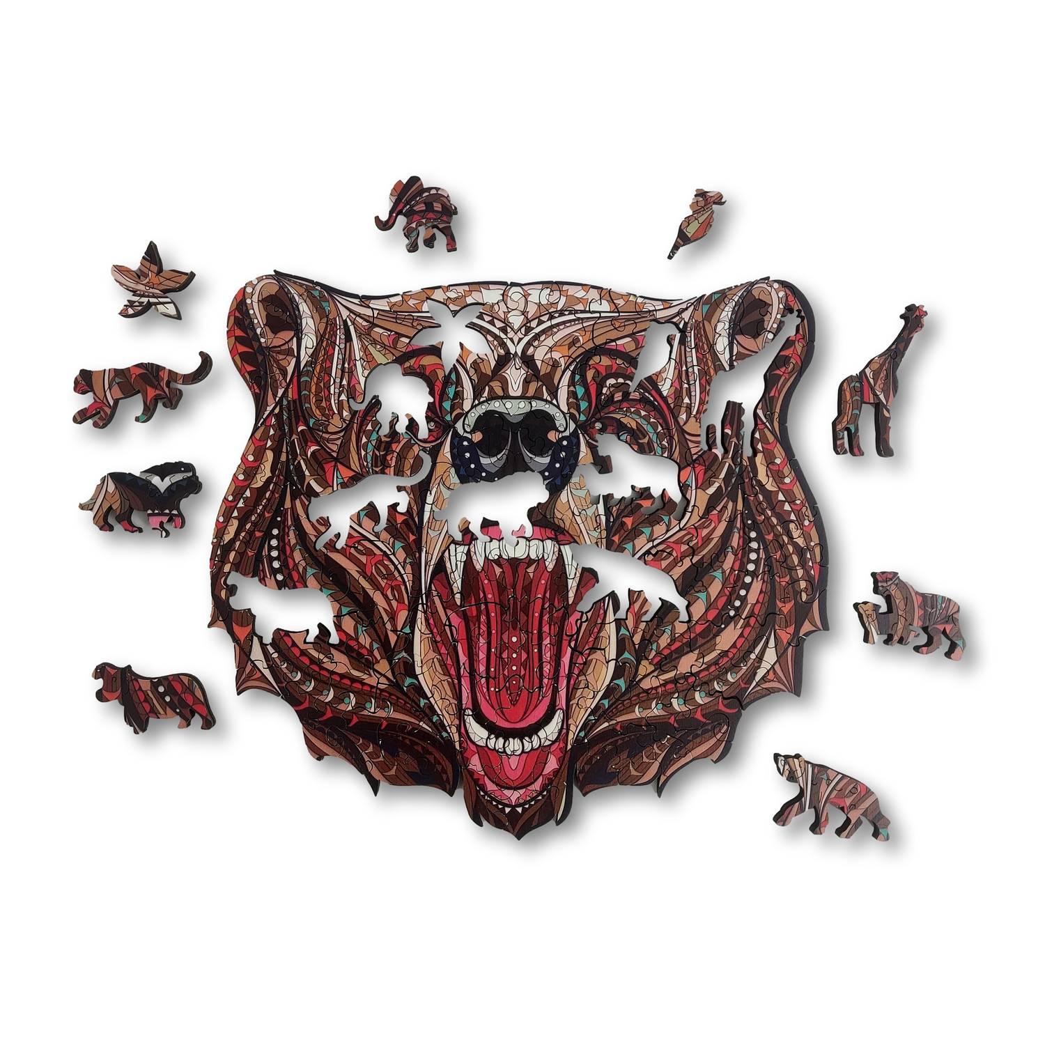 ANIWOOD Puzzle Bär M 150 Teile, Holz (22,2 x 31,5 x 3 cm), 150-teilig (1 Set)