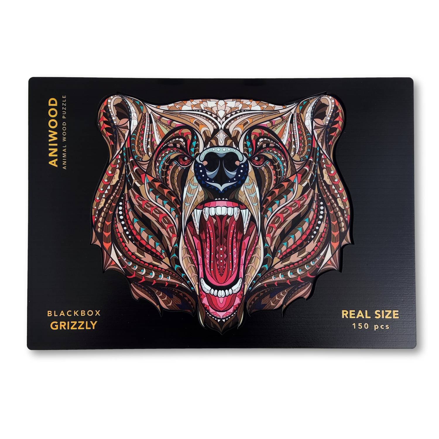 ANIWOOD Puzzle Bär M 150 Teile, Holz (22,2 x 31,5 x 3 cm), 150-teilig (1 Set)