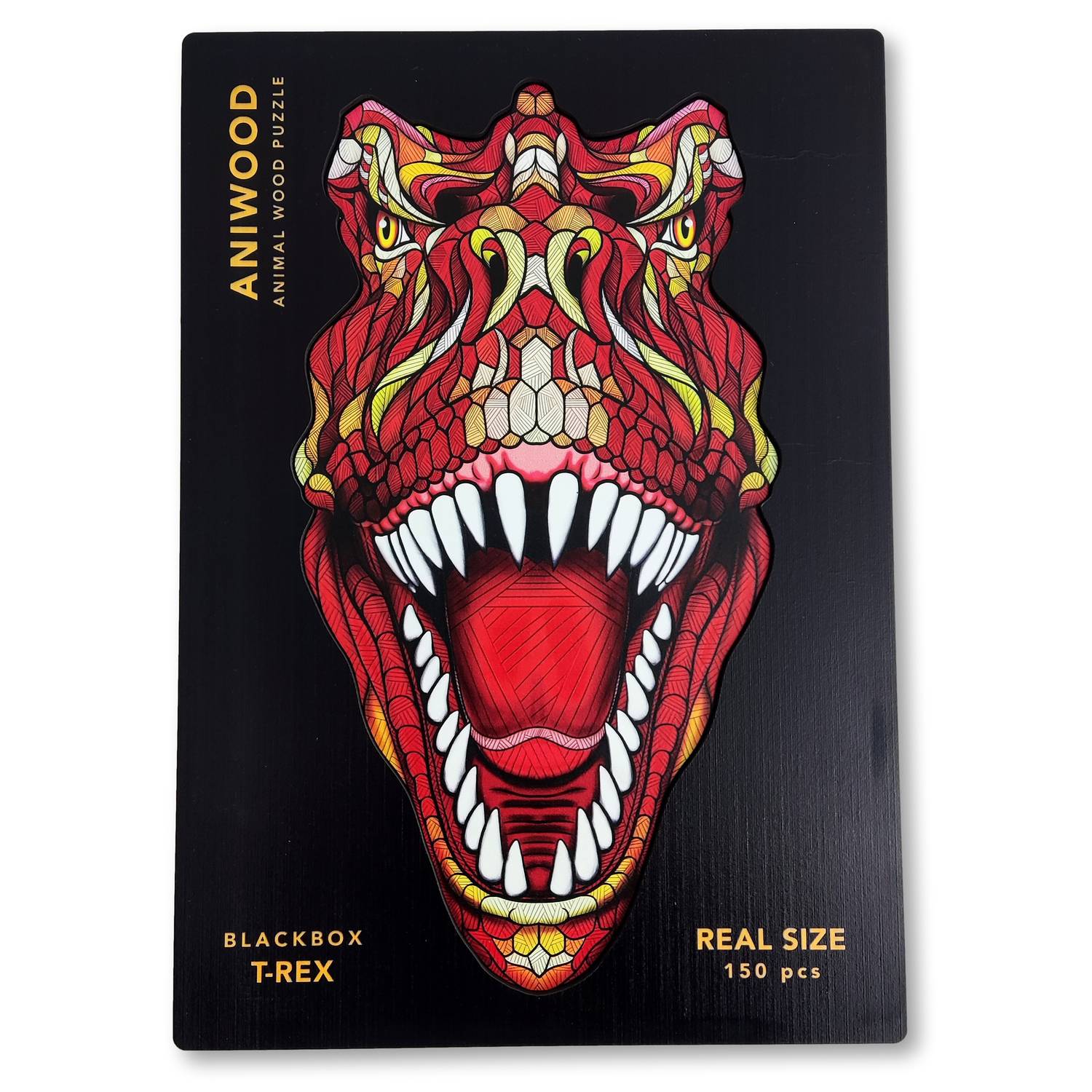 ANIWOOD Puzzle T-Rex M 150 Teile, Holz (22,2 x 31,5 x 3 cm), 150-teilig (1 Set)