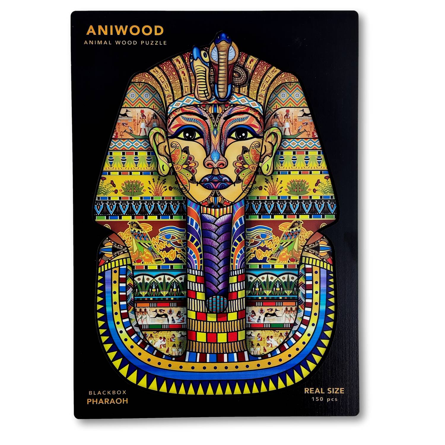ANIWOOD Puzzle Pharao M 150 Teile, Holz (22,2 x 31,5 x 3 cm), 150-teilig (1 Set)