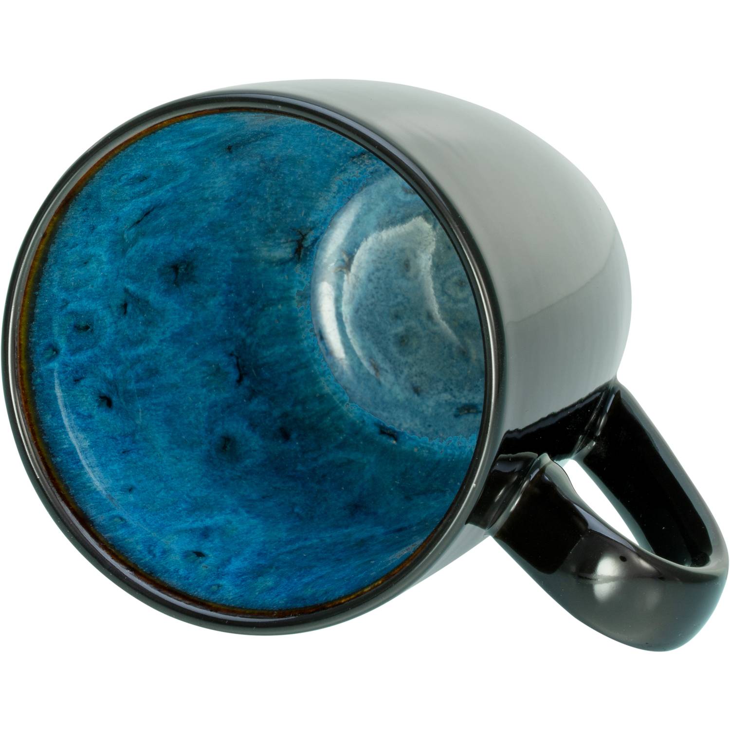 CreaTable 23630 Kombiservice Capri für 4 Personen, Steinzeug, blau (1 Set, 16-teilig)