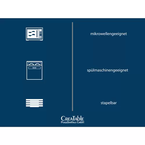 CreaTable 21814 Cascade Sojaschale Steinzeug, stein, 6-teilig (1 Set) CreaTable 21814 Cascade Sojaschale Steinzeug, stein, 6-teilig (1 Set)