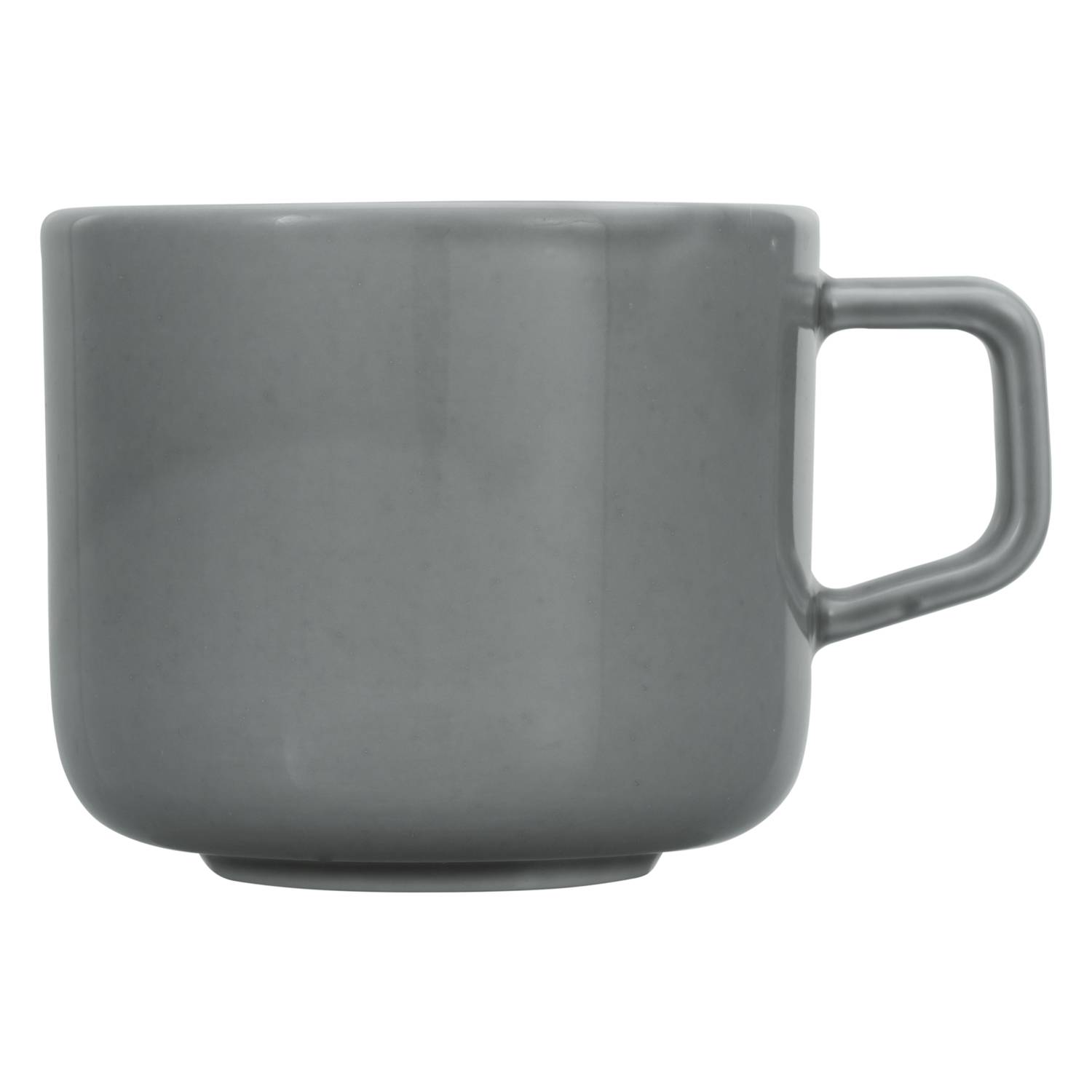 CreaTable 16734 Kaffeeservice Chef Collection für 6 Personen, Porzellan, grau (1 Set, 18-teilig)