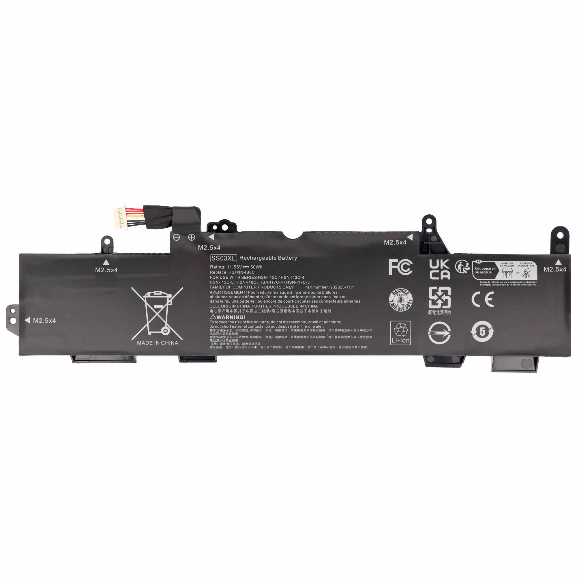 Akku passend für HP Elitebook 745 G5, 745 G6, 840 G5, SS03XL, 11,55V, 4250mAh