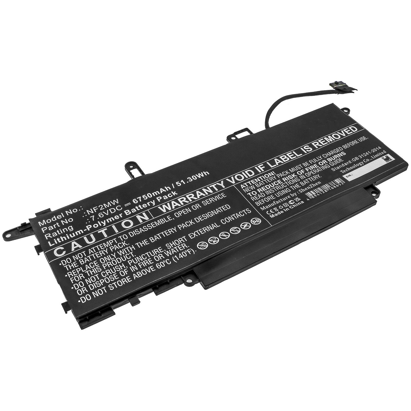 Akku kompatibel mit Dell NF2MW
