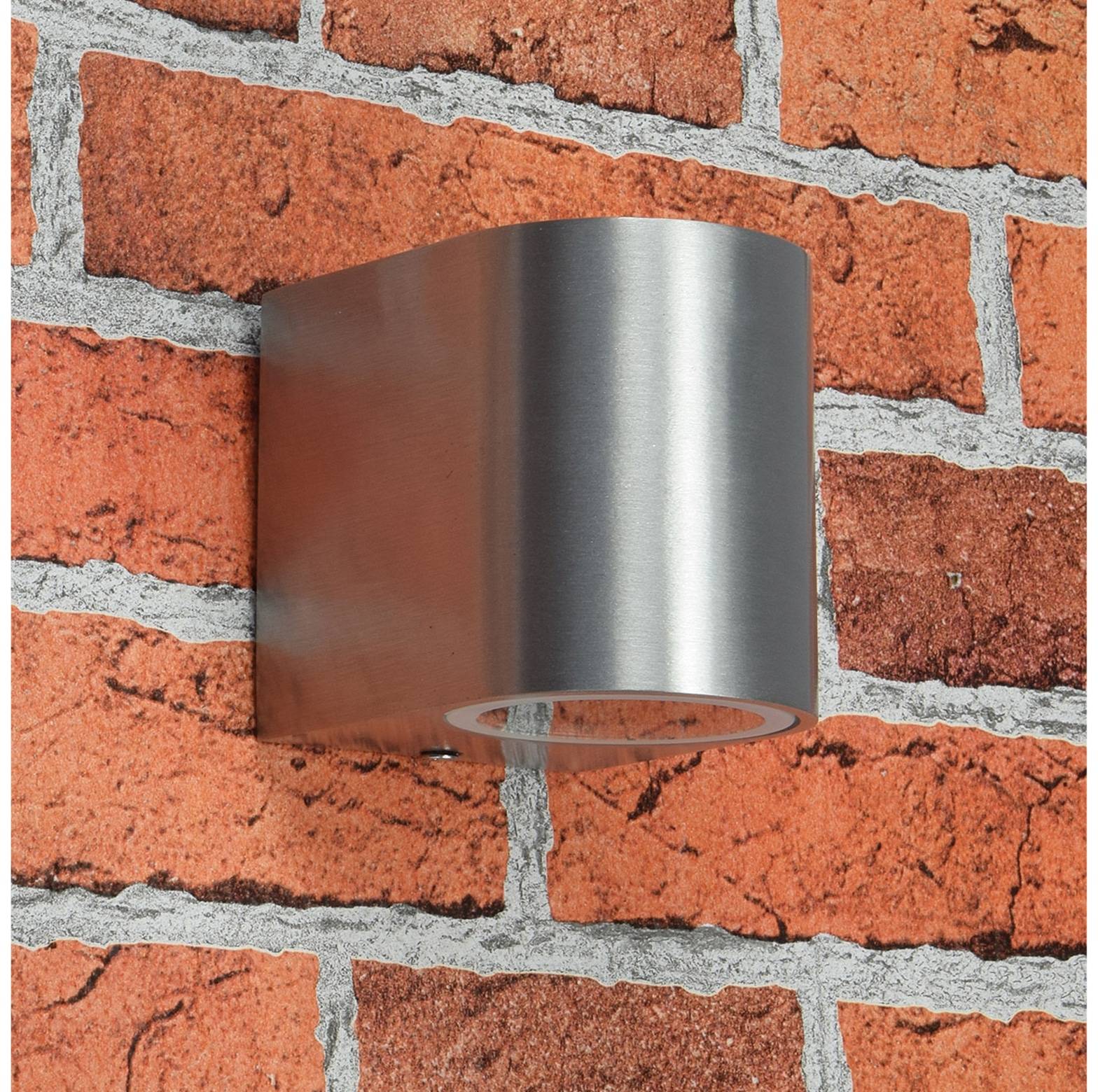 CHILITEC Wandleuchte CTW-1, IP44, GU10, Edelstahl