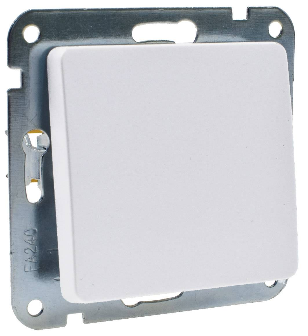 MILOS Wechselschalter Unterputz 250V~/ 10A Klemmanschluss Matt Weiß