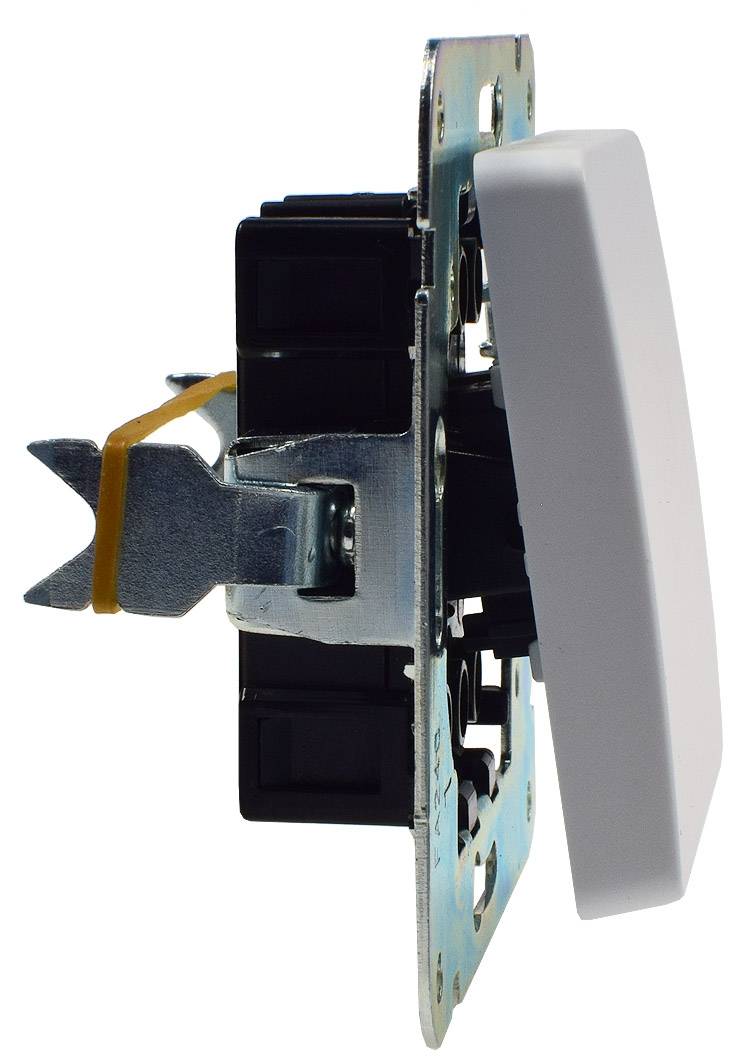 ChiliTec 22773 MILOS Wechsel-Schalter, UP, weiß matt 250V~/ 10A, OHNE Rahmen, Steckanschluss