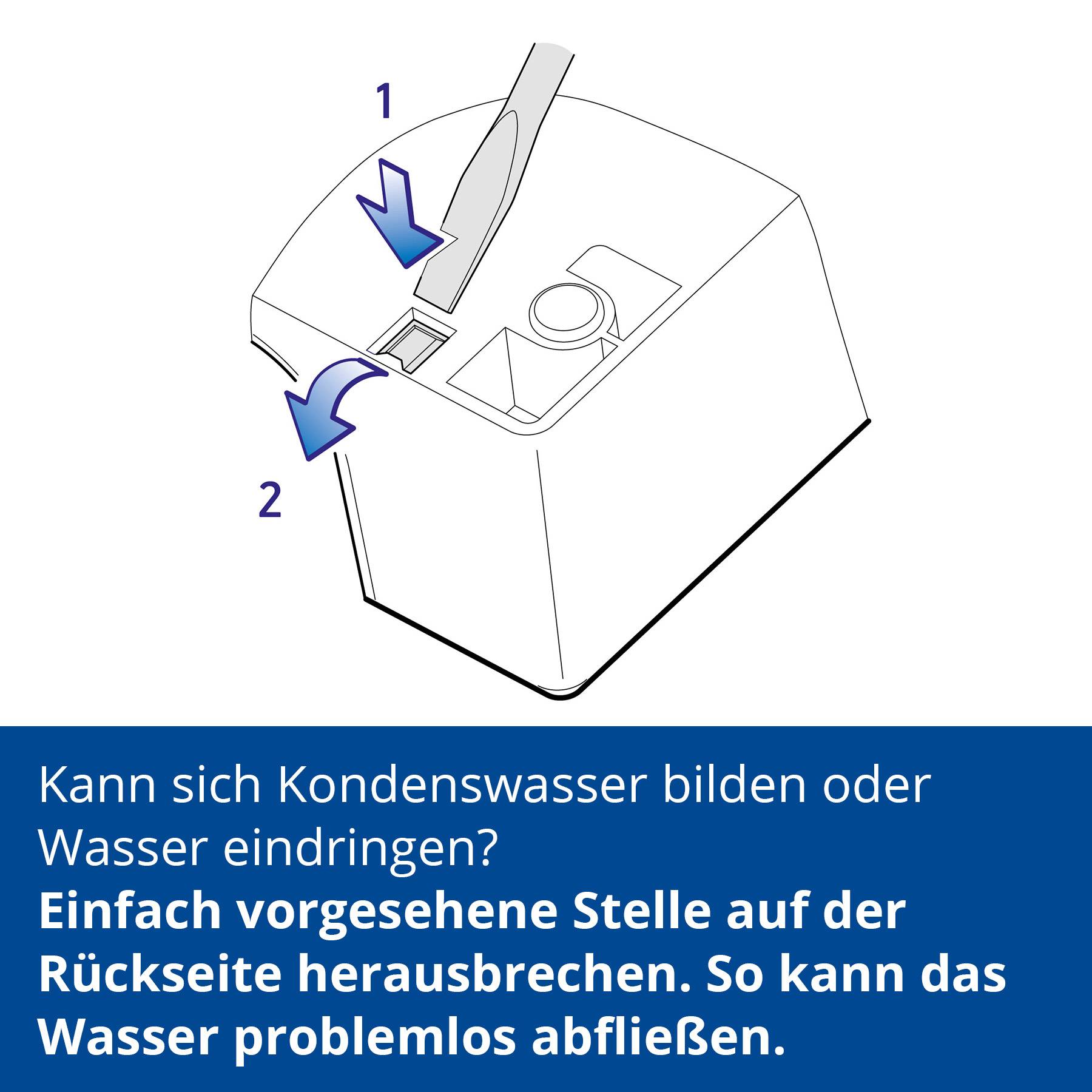 ALING-CONEL Aufputz Taster mit Lichtsymbol und Glimmlampe 10AX/250V~ / IP 44 - Grau