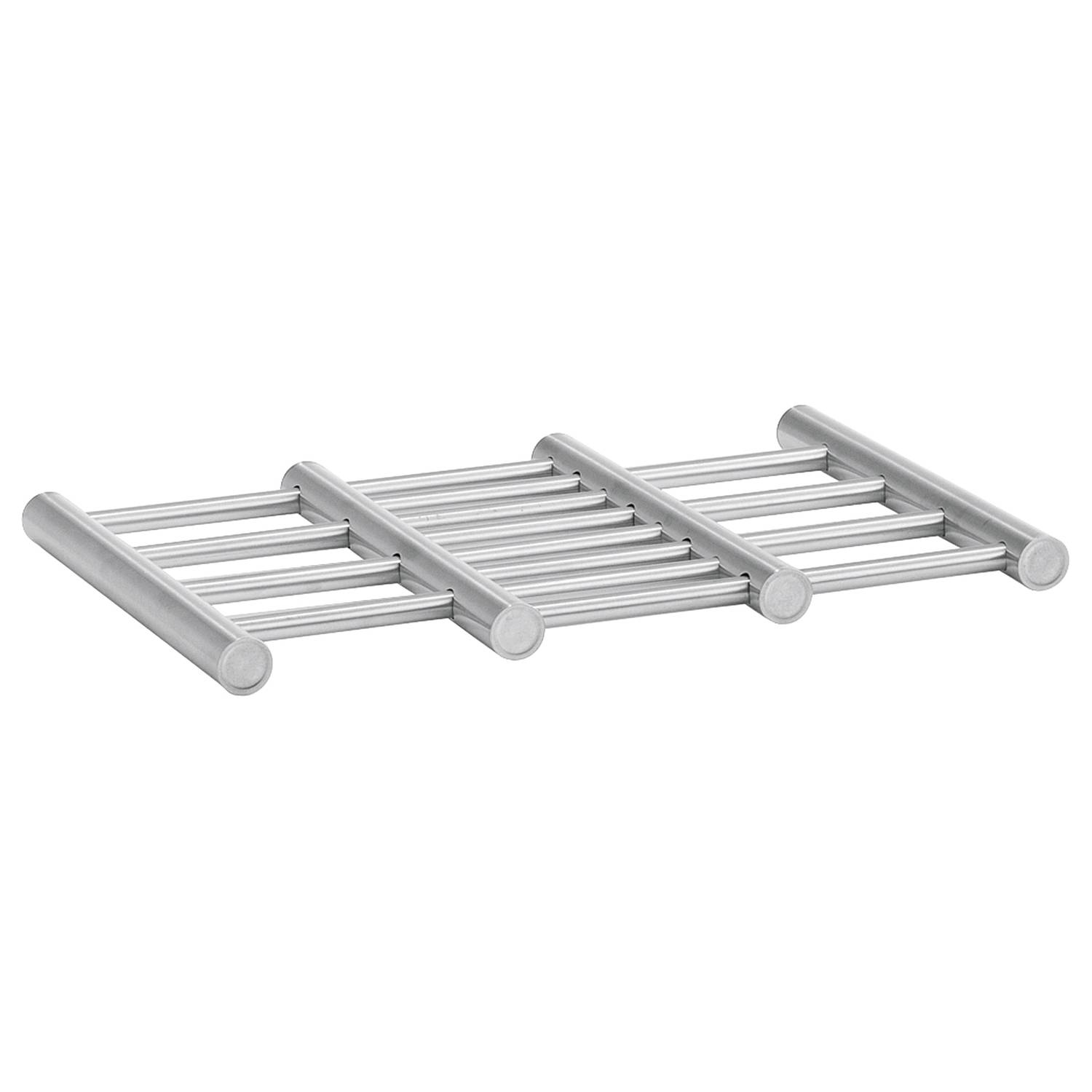 Zeller Present Topfuntersetzer Edelstahl ausziehbar 23-38x20x2cm, silber