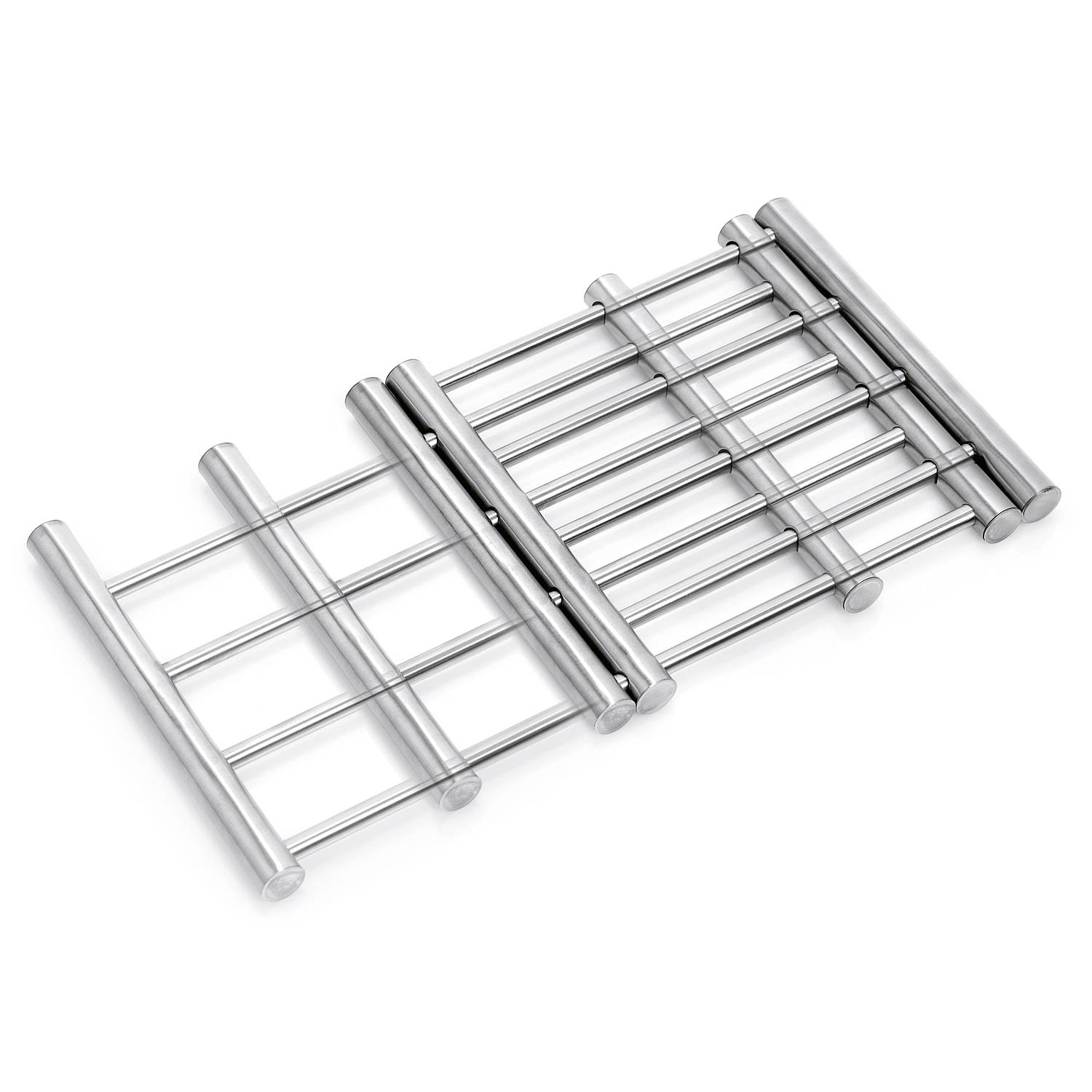 Zeller Present Topfuntersetzer Edelstahl ausziehbar 23-38x20x2cm, silber