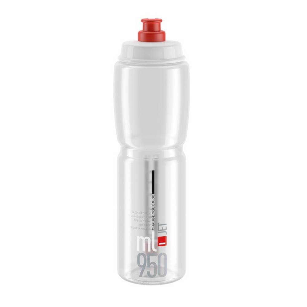 Elite Trinkflasche "Jet", 950 ml, klar/rot