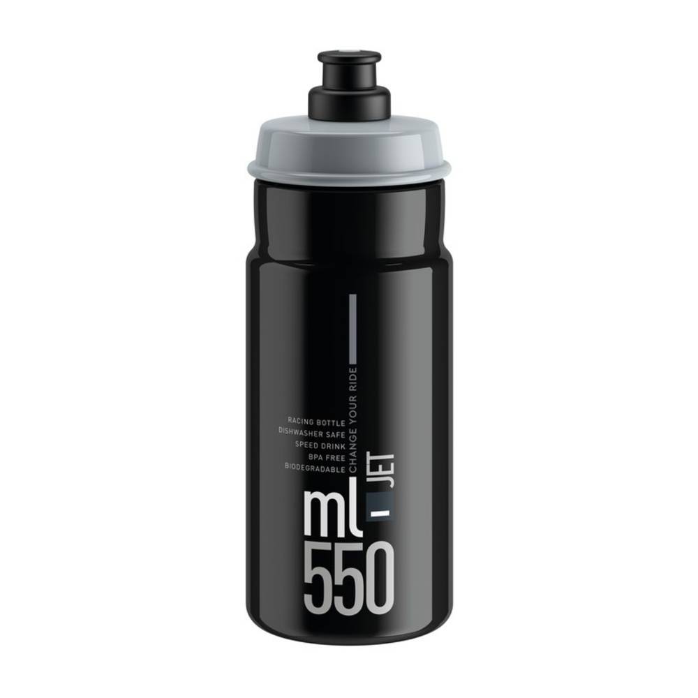 Elite Trinkflasche "Jet" 550 ml, schwarz/grau