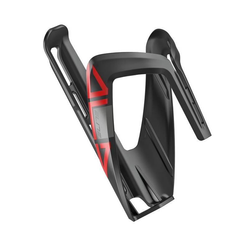 Elite Trinkflaschenhalter "Ala", glanzschwarz/rot