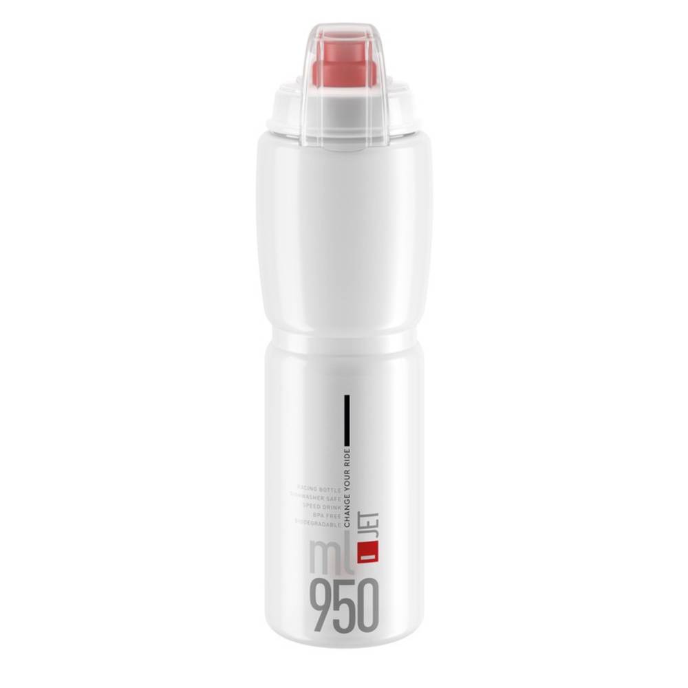 Elite Trinkflasche "Jet Plus" 950 ml, klar/rot