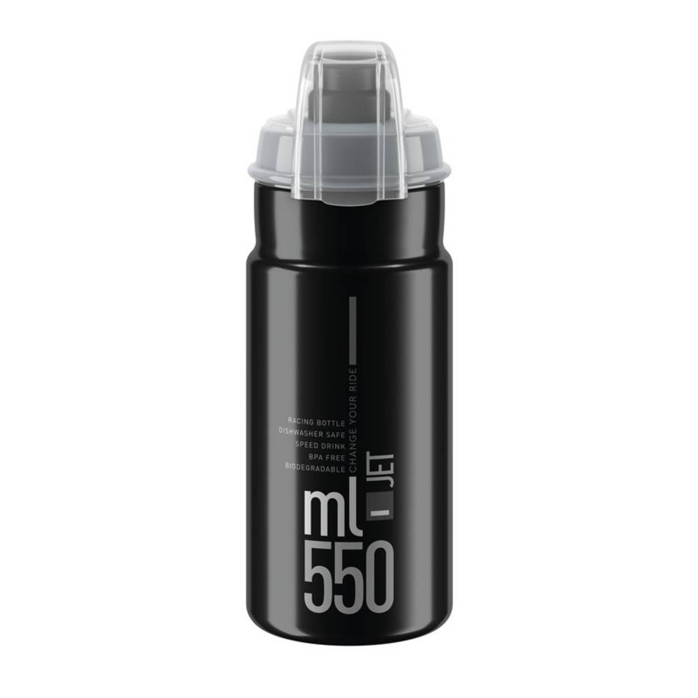 Elite Trinkflasche "Jet Plus" 550 ml, schwarz/grau