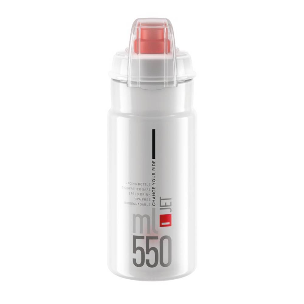 Elite Trinkflasche "Jet Plus" 550 ml, klar/rot
