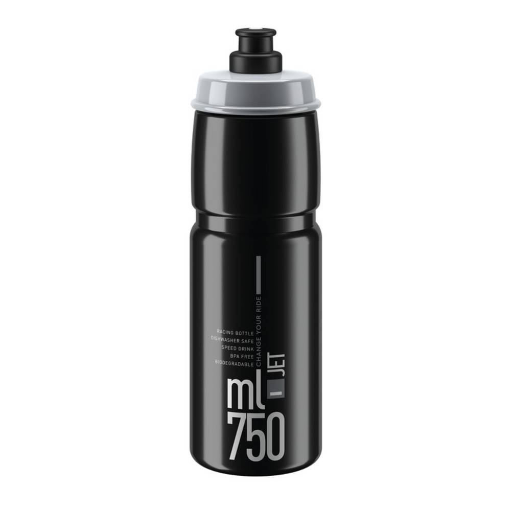 Elite Trinkflasche Jet, 750 ml, schwarz/grau