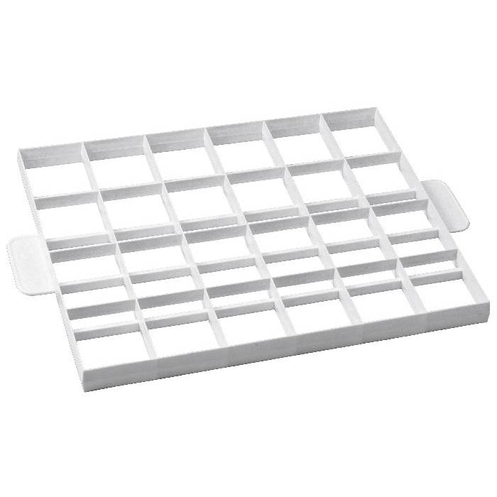 Städter Kuchenteiler & Teigschneider 24/30 Teile, 36x30cm, weiß