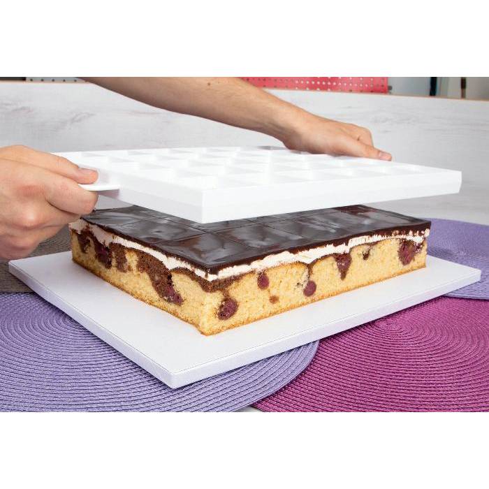 Städter Kuchenteiler & Teigschneider 24/30 Teile, 36x30cm, weiß