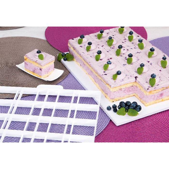 Städter Kuchenteiler & Teigschneider 24/30 Teile, 36x30cm, weiß