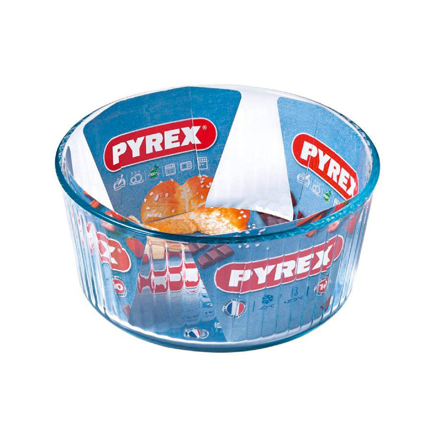 Pyrex Souffleform 2,5 l, Ø 21 cm, H 10 cm, klar