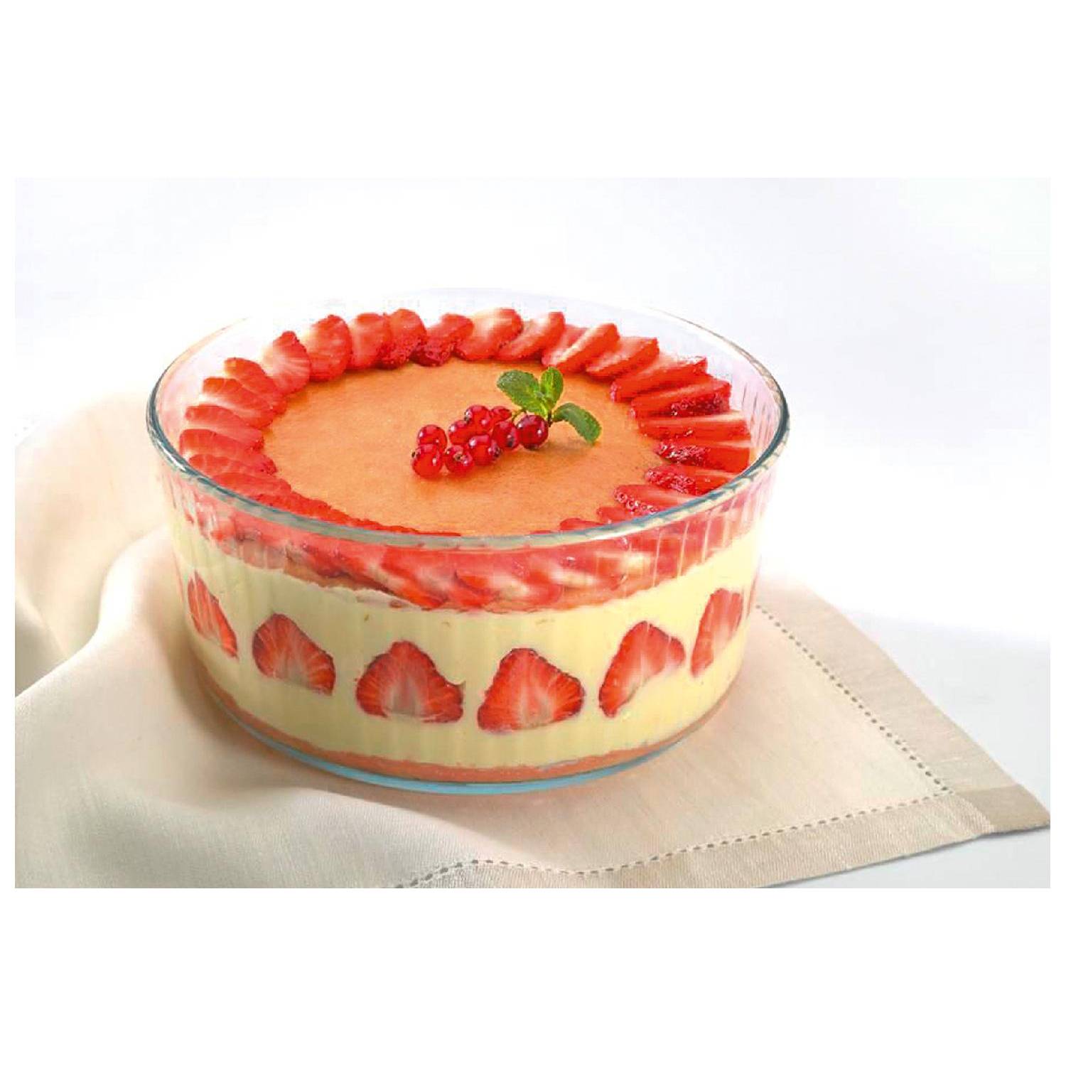 Pyrex Souffleform 2,5 l, Ø 21 cm, H 10 cm, klar