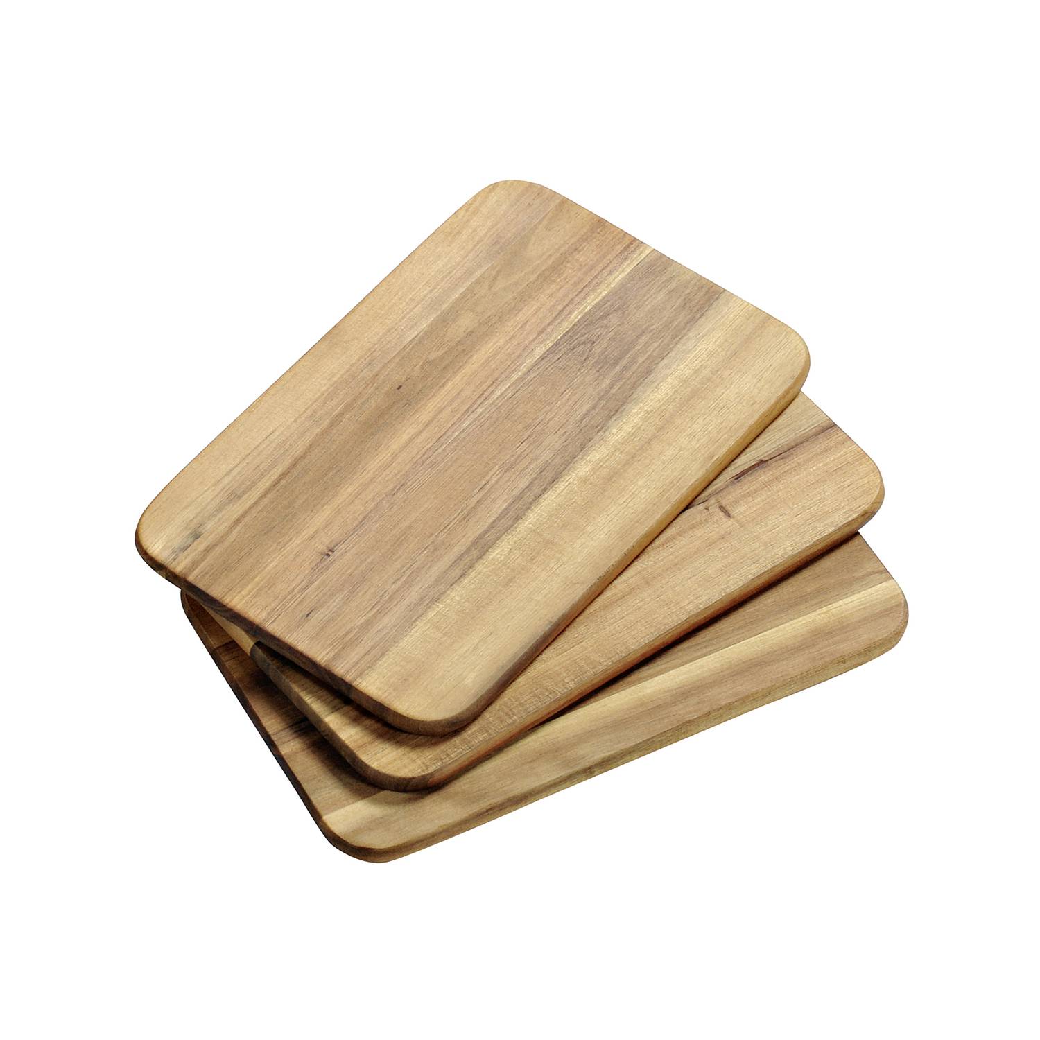Kesper Frühstücksbrettchen Akazie 23x15x1cm, natur (3er Pack)