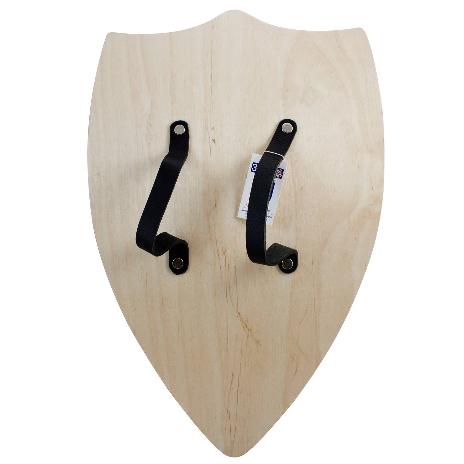 BestSaller 1150 Ritterschild Red Dragon mit rotem Drachen Motiv, Holz, 49 x 32 cm mit 2 Ledergriffen, mehrfarbig