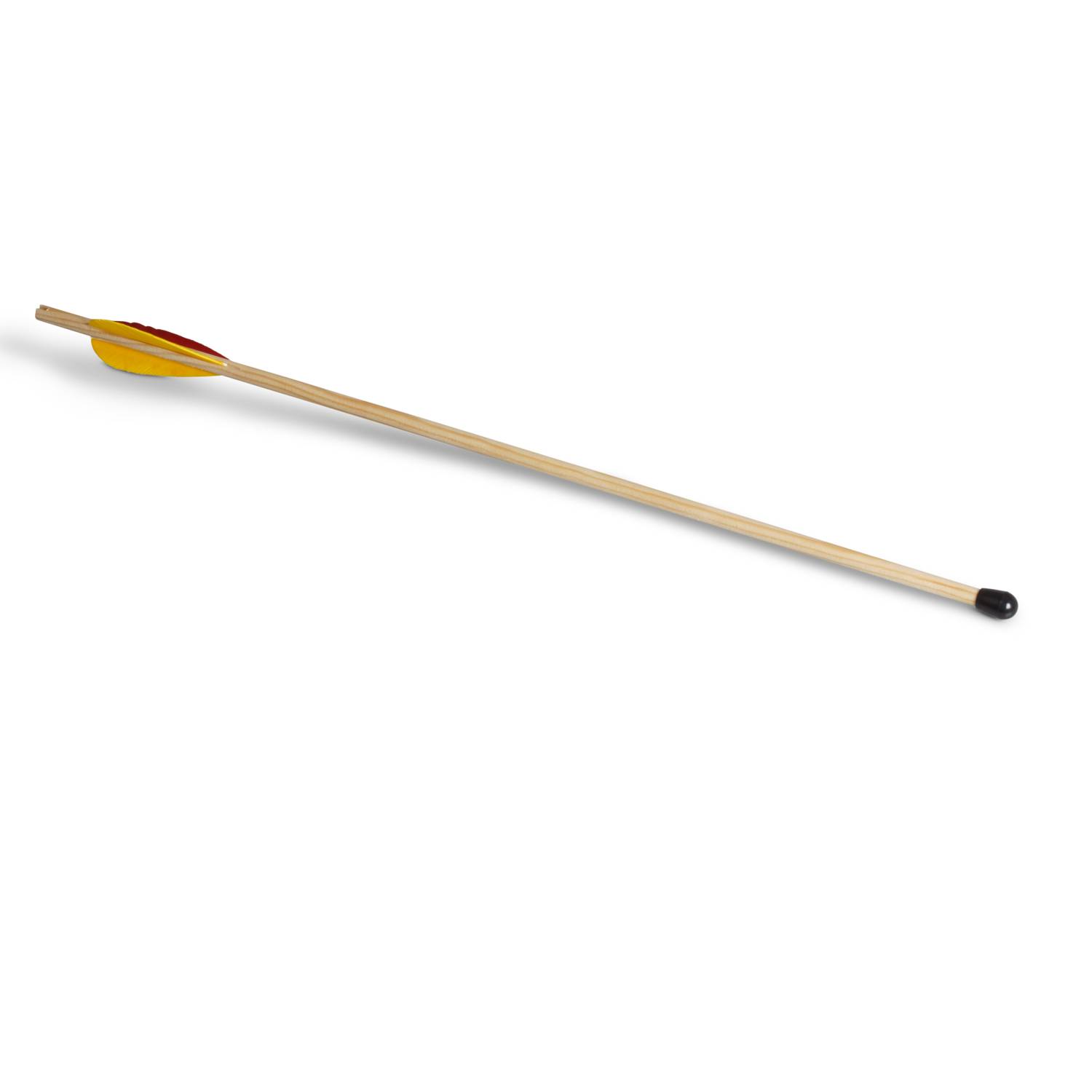 BestSaller 1250 Sportbogen 120cm aus Holz & 2 Sport Pfeile mit Pfropfen 50cm, natur, 3-teilig (1 Set)